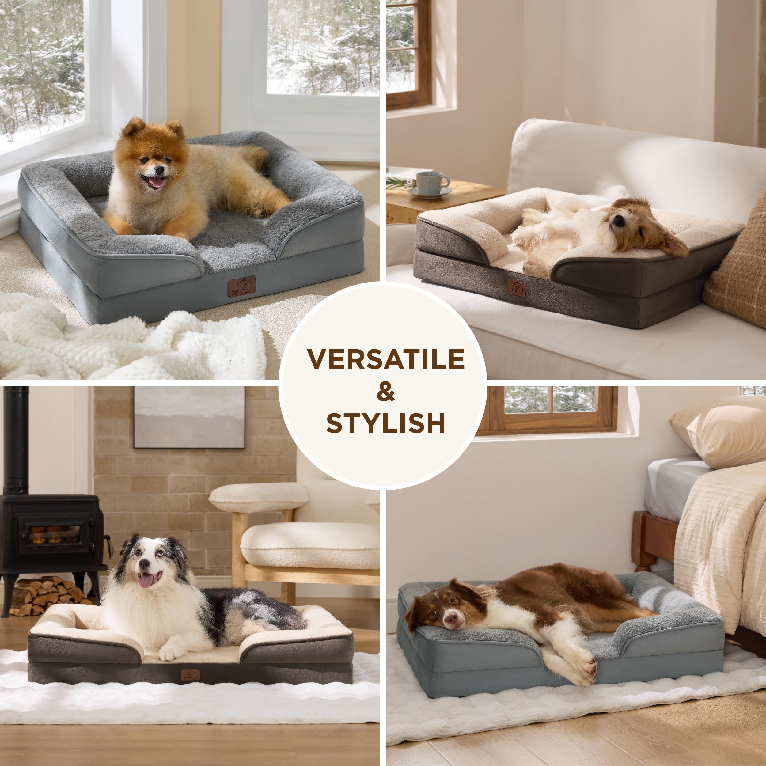 Bedsure eco-friendly pet bed with OEKO-TEX and CertiPUR-US certifications