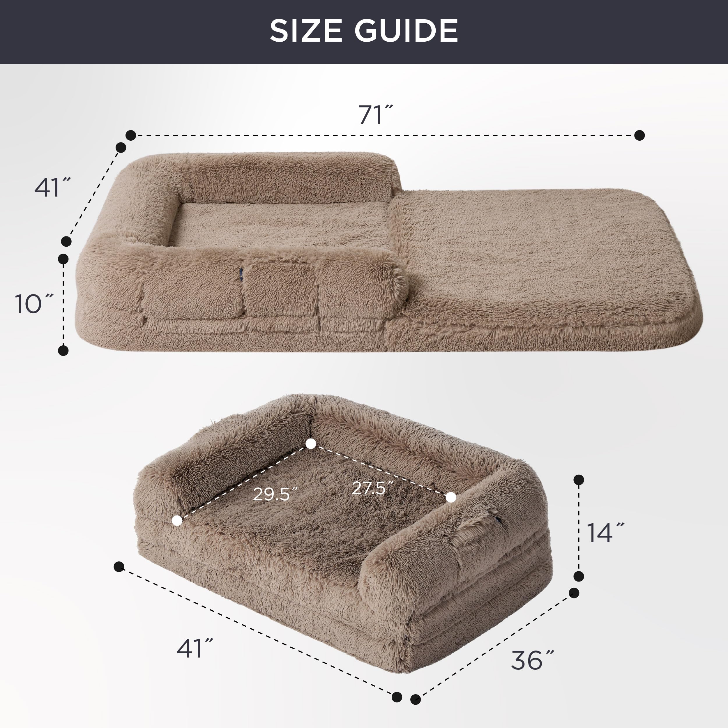 Bedsure CertiPUR-US foam ensures safety and durable support.