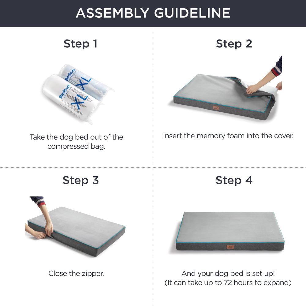 Bedsure CertiPUR-US memory foam supports safe, comfortable rest