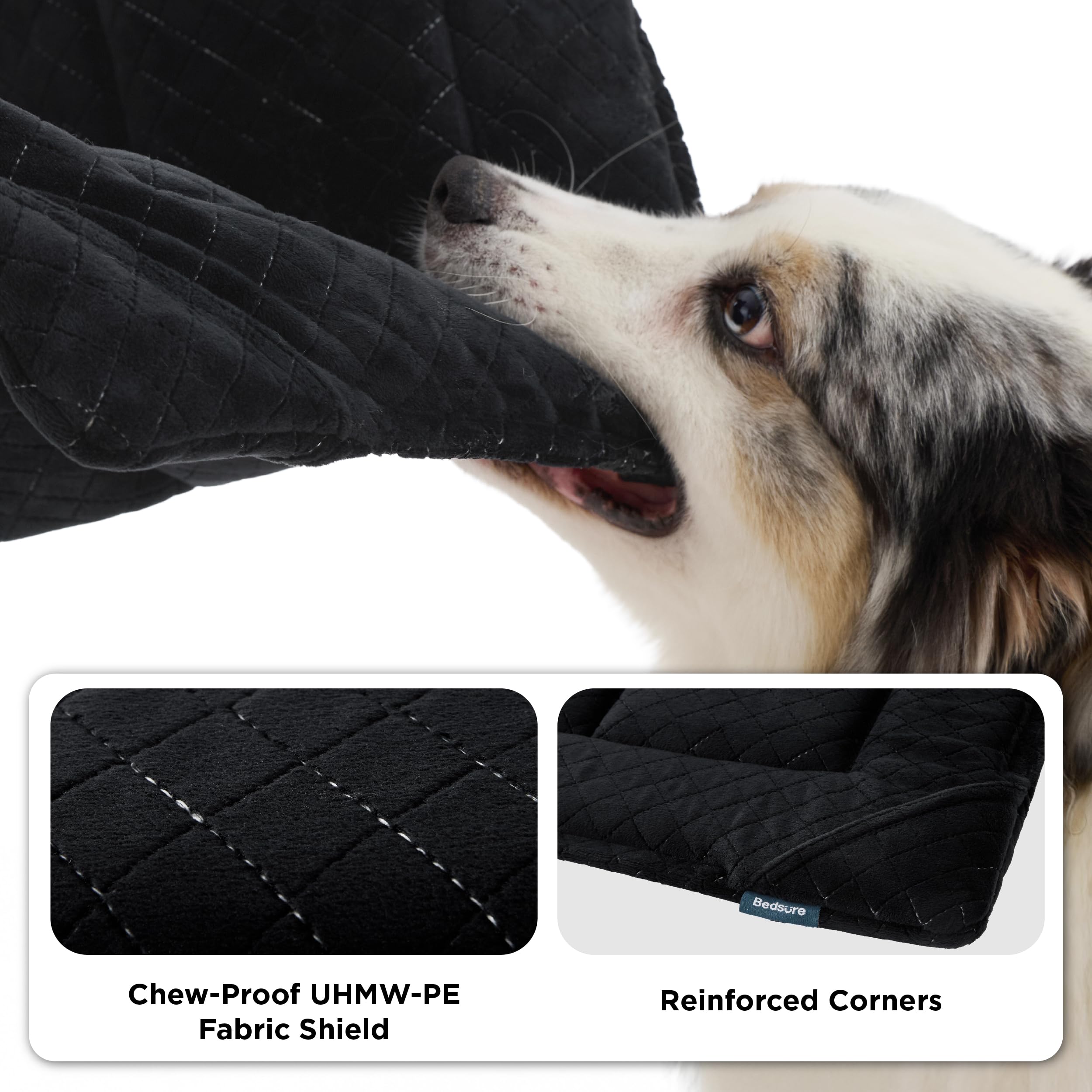 Bedsure chew-proof dog bed corner reinforcement protects high-stress areas