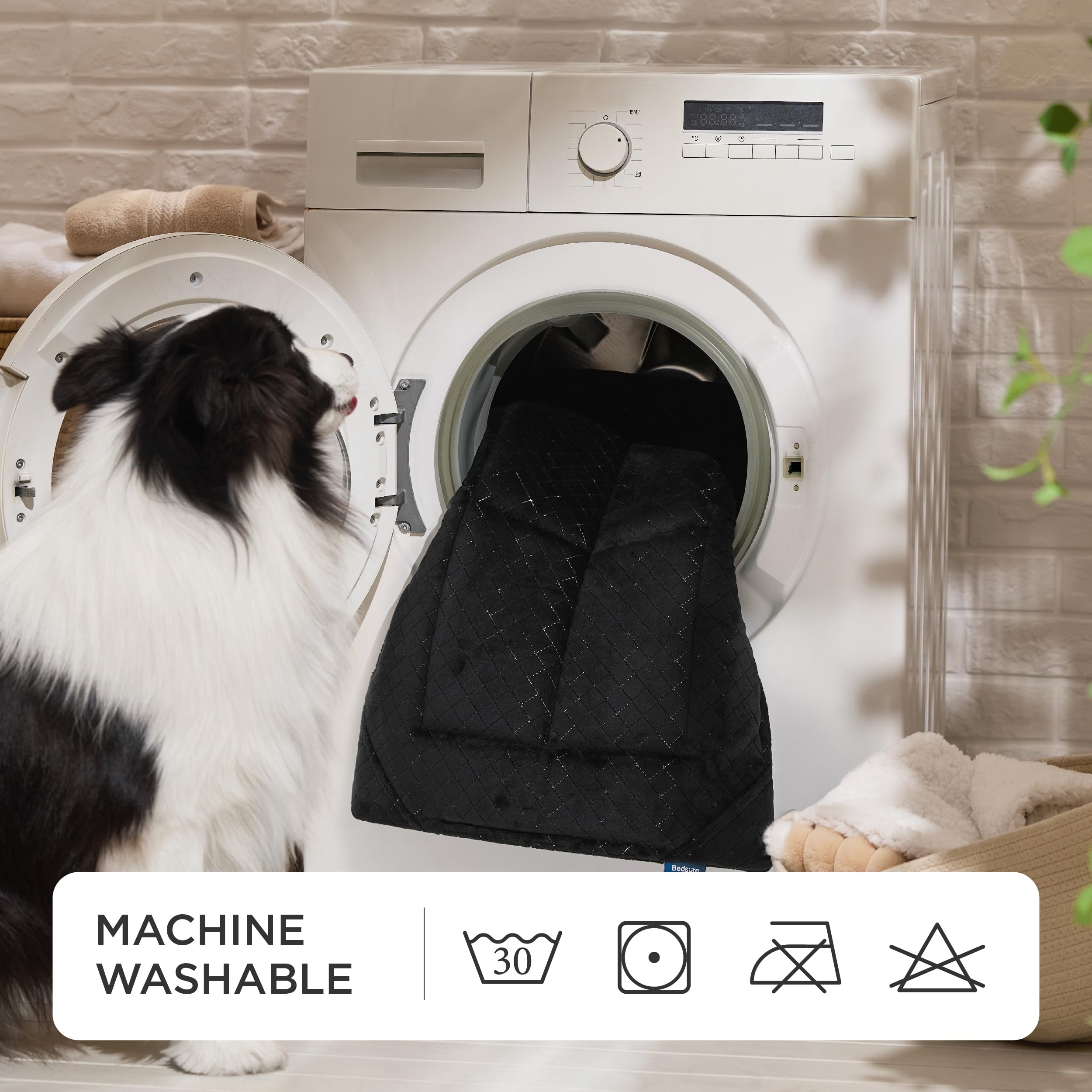 Bedsure chew-proof dog bed easy-care drying instructions after washing