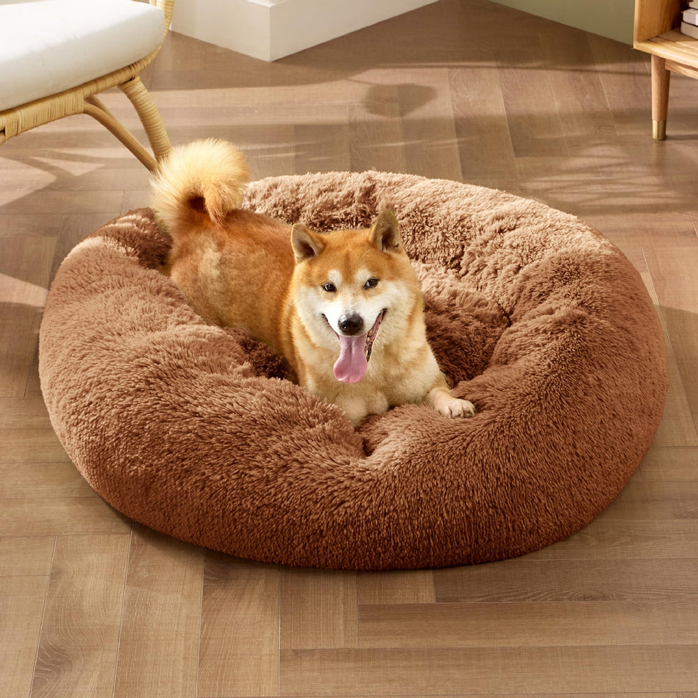 Bedsure copper plush bed blends into home decor for quiet, calming rests.