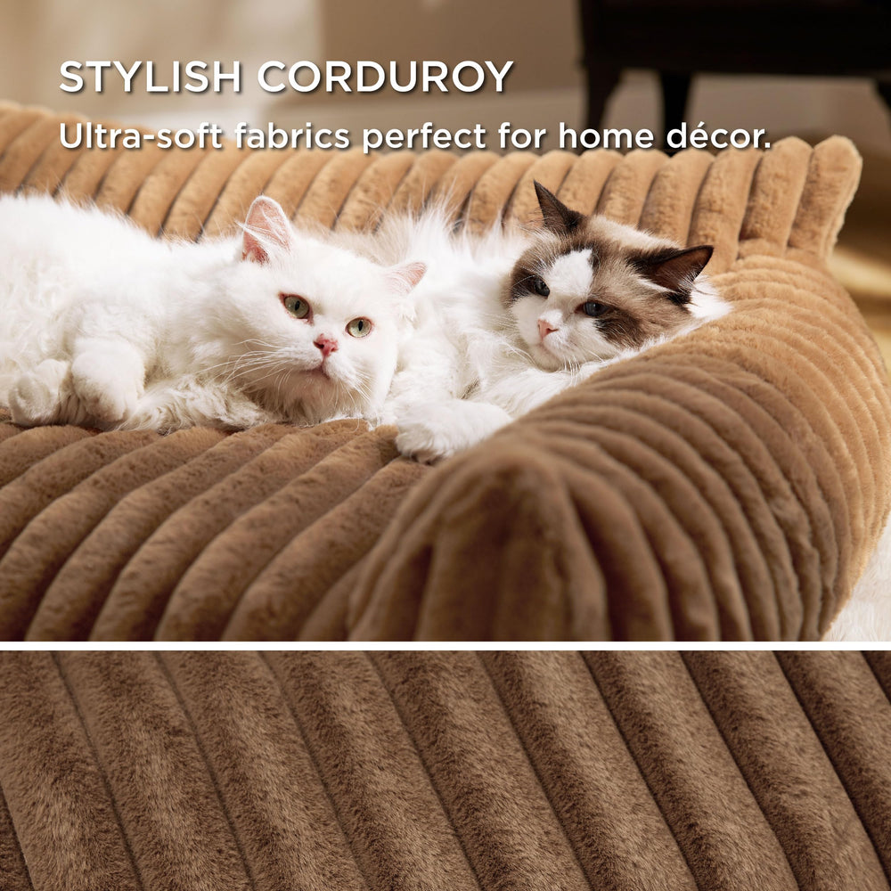 Bedsure corduroy fleece texture closeup premium soft fabric