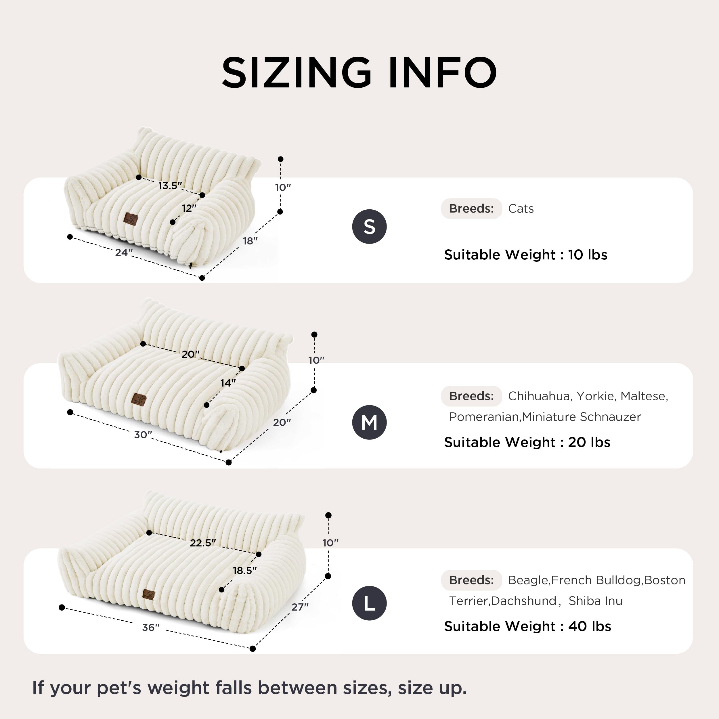 Bedsure anti-slip bottom keeps the couch steady on floors.