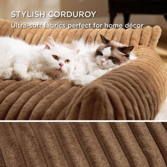 Bedsure cute cat couch fluffy faux fur keeps pets warm