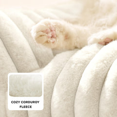 Bedsure cat couch high backrest adds extra pillow support for pets.