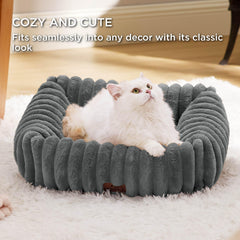 Bedsure Cute Dog Bed removable cover simplifies washing and care.
