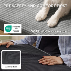 Bedsure dog bed anti-slip base keeps it securely in place