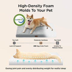 Bedsure orthopedic dog bed anti-slip base keeps bed in place on any floor.