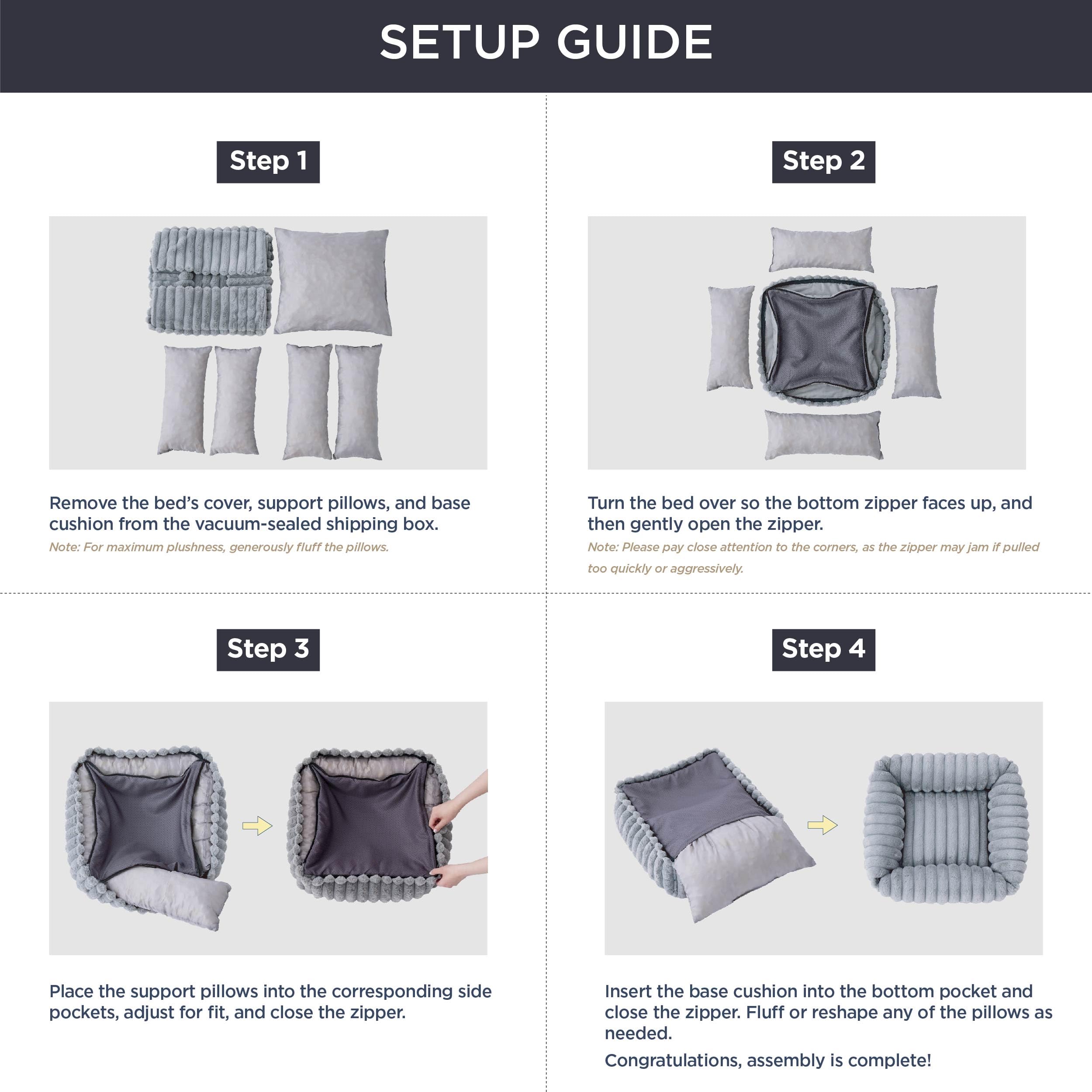 Bedsure foam and polyester 2:1 mix provides balanced support for restful naps