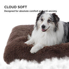 Bedsure dog bed in crate and backseat illustrates versatile travel use.