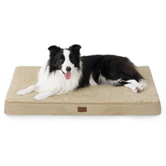 Bedsure large dog bed with egg crate foam for supported naps