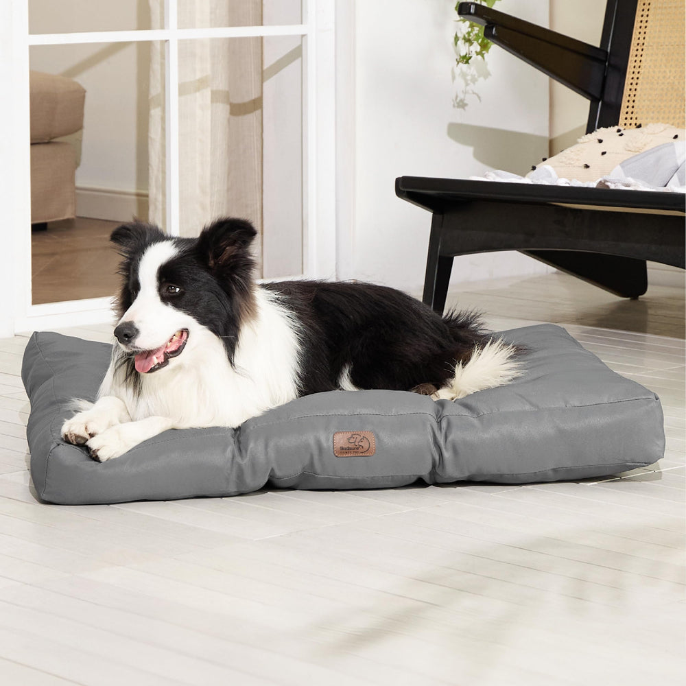 Bedsure grey dog bed complements any room and durable
