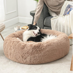 Bedsure dog bed machine-washable cover simplifies cleaning after messy playtime