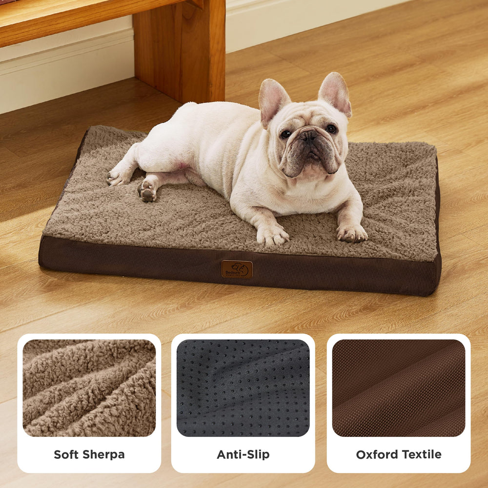 Bedsure dog bed medium with CertiPUR-US foam for safe durability