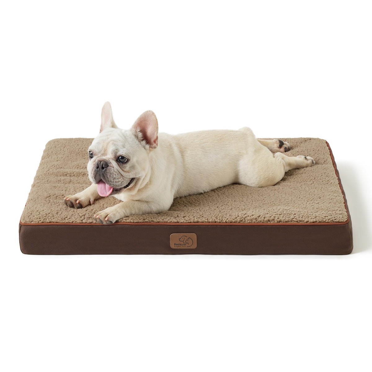 Bedsure dog bed medium showing egg crate foam for joint support