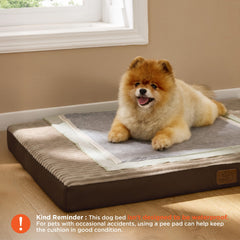 Bedsure dog bed medium foam close-up highlighting high-density support