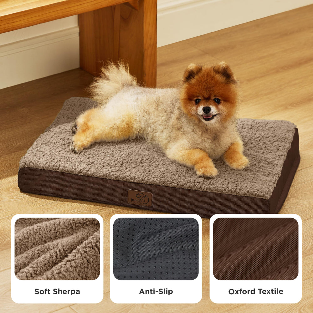 Bedsure dog bed multi-size design showing compact and roomy options.
