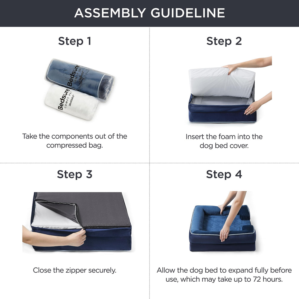 Bedsure navy blue fabric adds stylish, home-friendly appeal