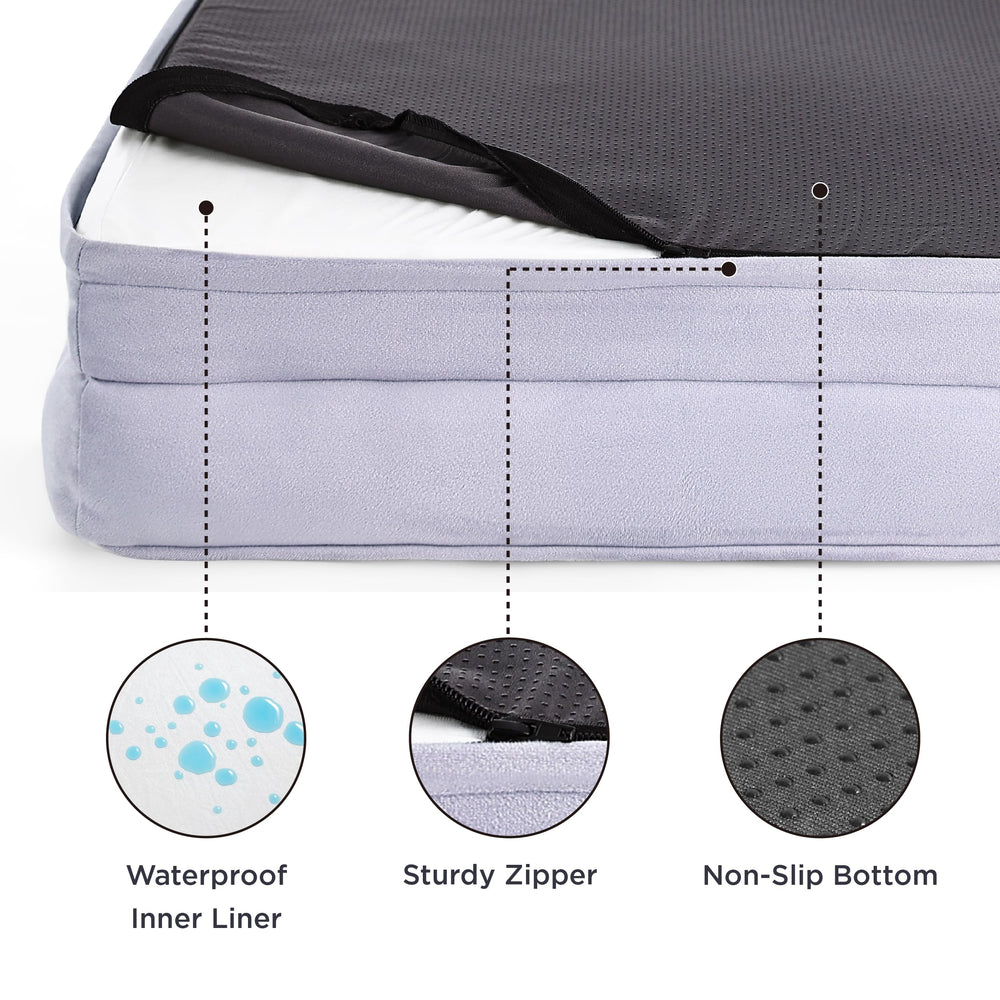 Bedsure non-skid bottom keeps bed stable on slick floors