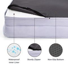 Bedsure non-skid bottom keeps bed stable on slick floors
