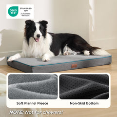 Bedsure dog bed with non-slip bottom helps keep your dog steady on slick floors