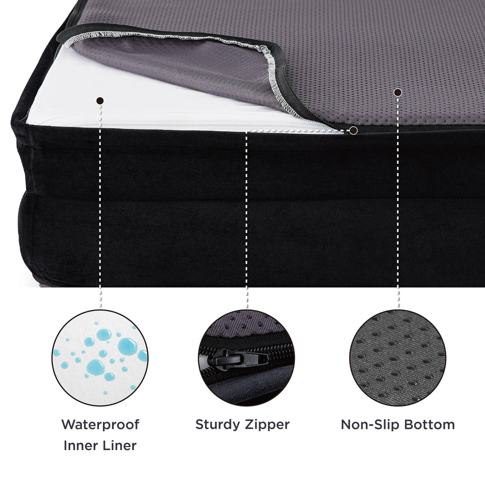 Bedsure dog bed with removable cover showcasing easy machine-wash cleaning