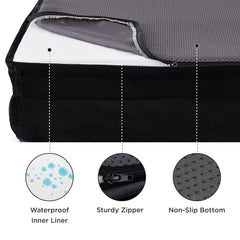 Bedsure dog bed with removable cover showcasing easy machine-wash cleaning
