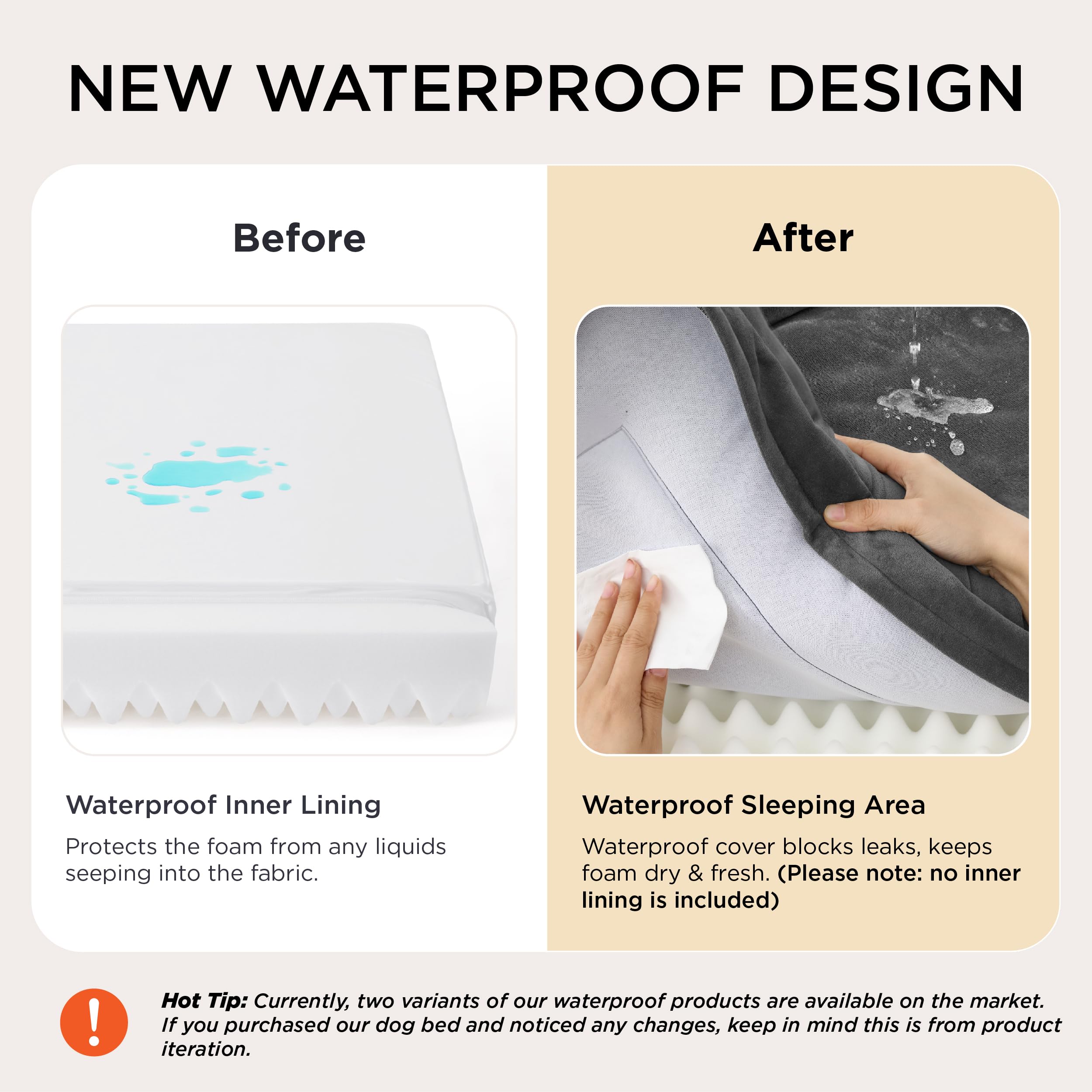 Bedsure removable washable cover enables quick cleanup after adventures.