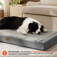 Bedsure dog bed removable cover highlights easy stain-resistant cleaning
