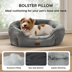 Bedsure round bolster design provides secure head and neck support