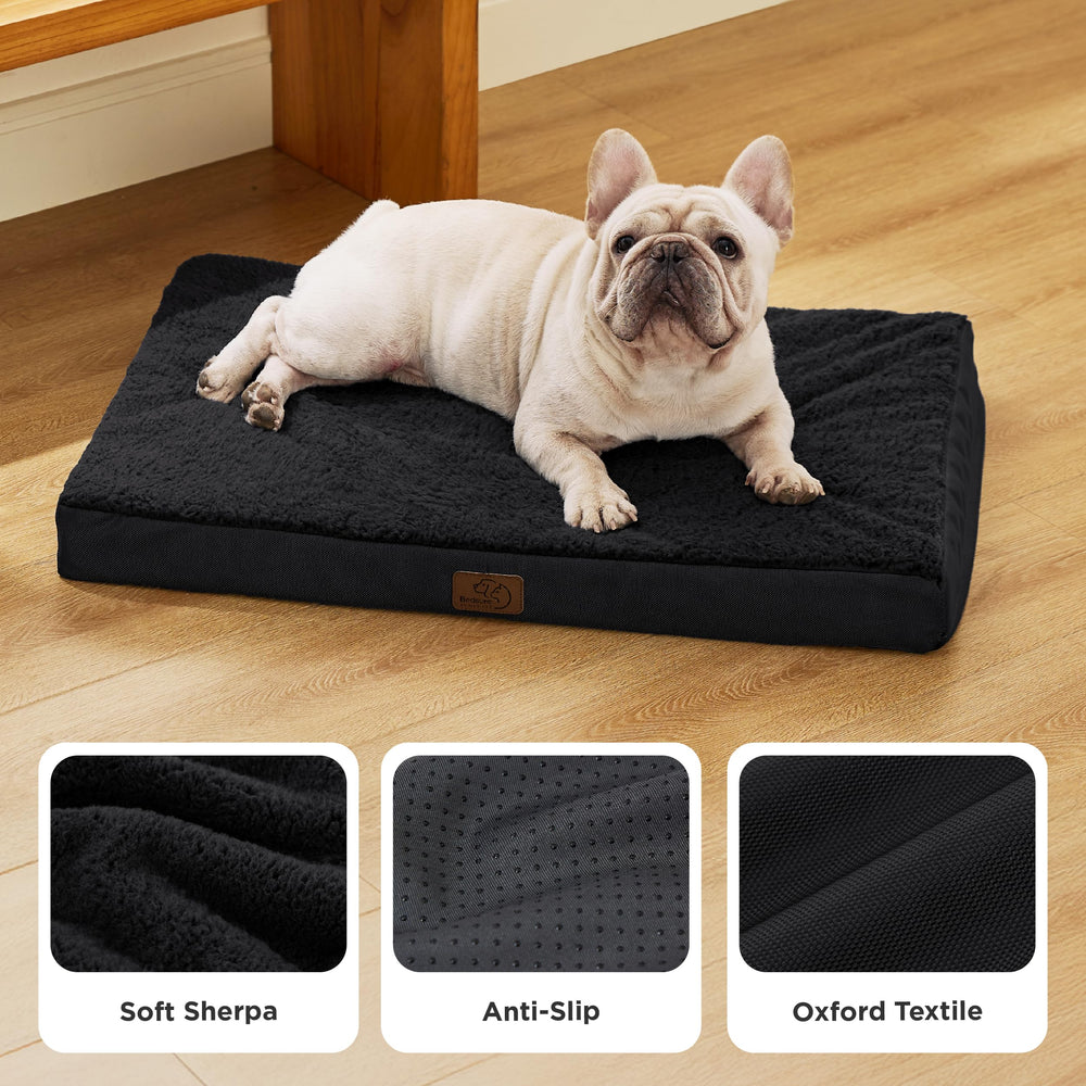 Bedsure sherpa fabric adds soft, cozy feel.