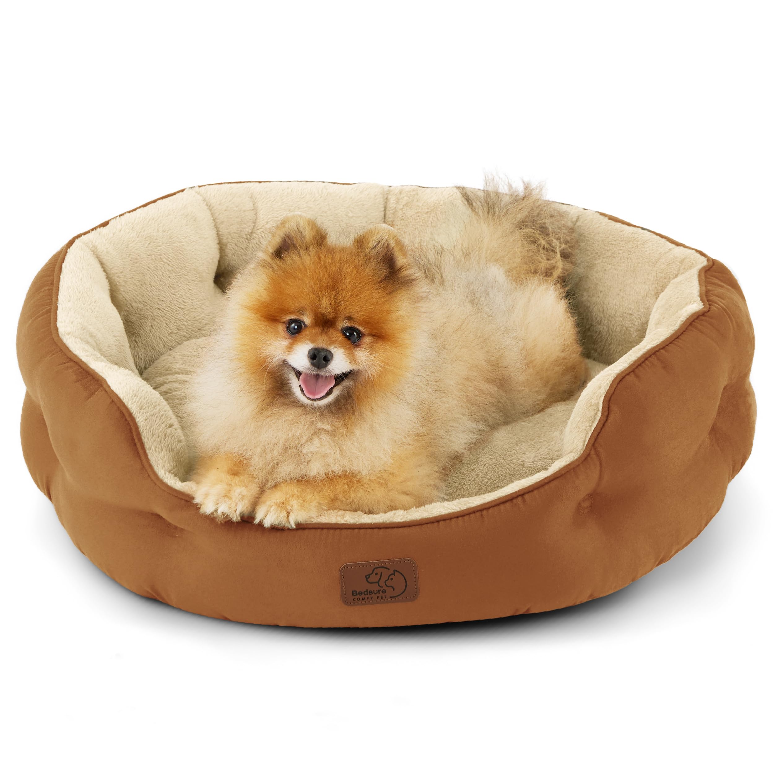 Bedsure dog bed with sherpa-plush surface delivers cloud-soft comfort for naps