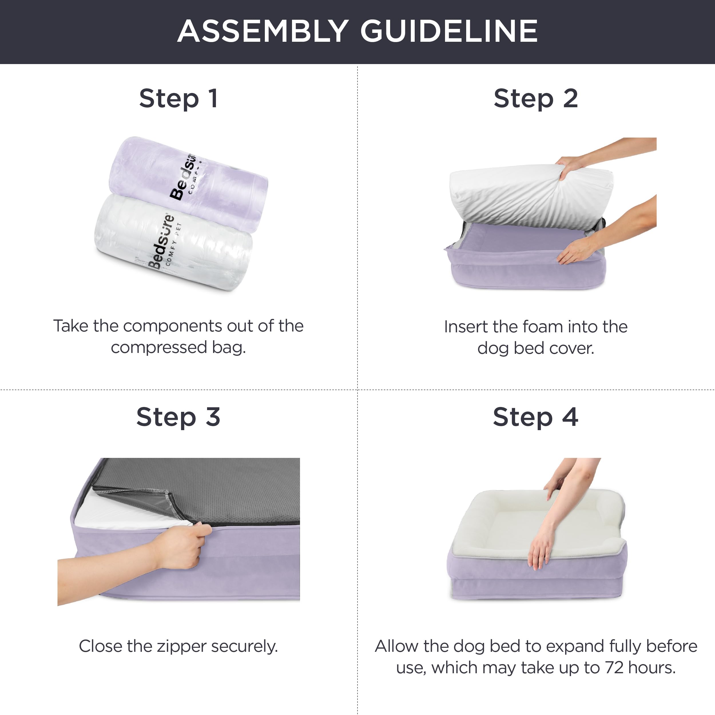 Bedsure velvety flannel fabric creates a soft, comforting surface for pets.