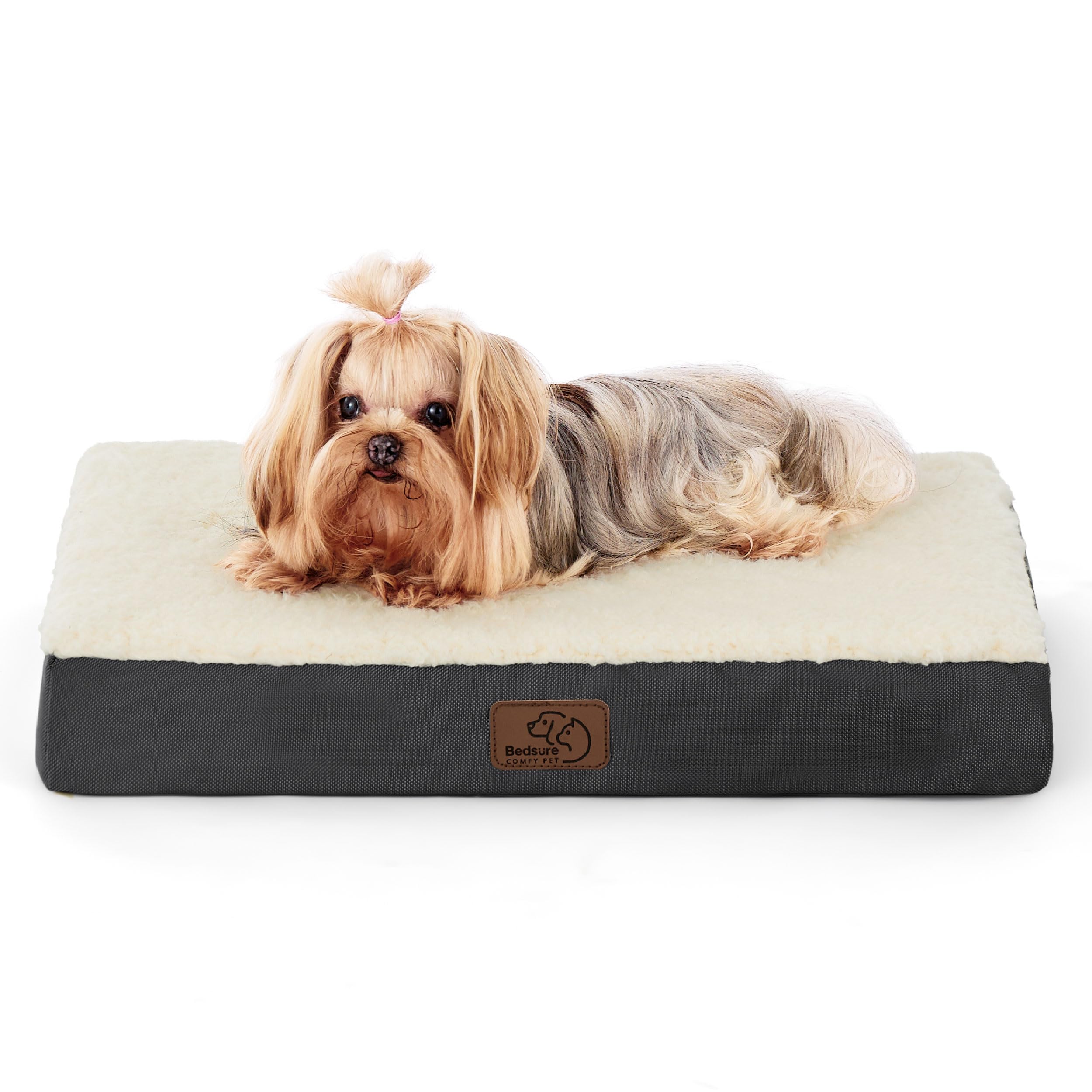 Bedsure XS bed with orthopedic egg-crate foam supports small dogs during restful sleep
