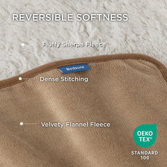 Bedsure dog blanket flannel side softness provides cozy snuggling on the couch