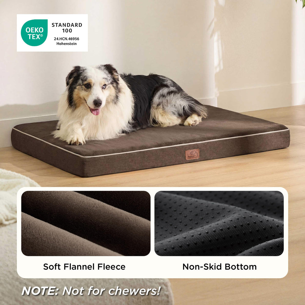 Bedsure dog bed with washable cover ready for deep cleaning.