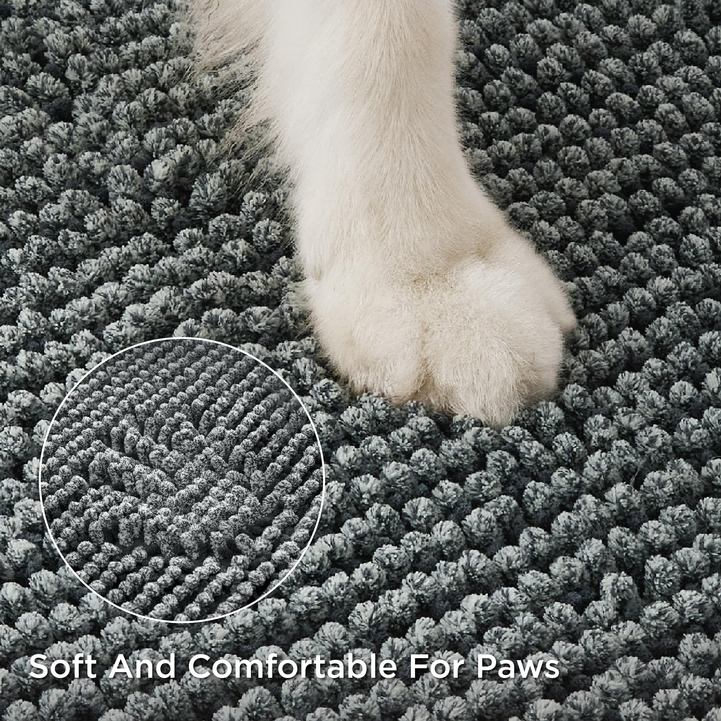 Bedsure dog door mat machine-washable for quick, easy refreshes.