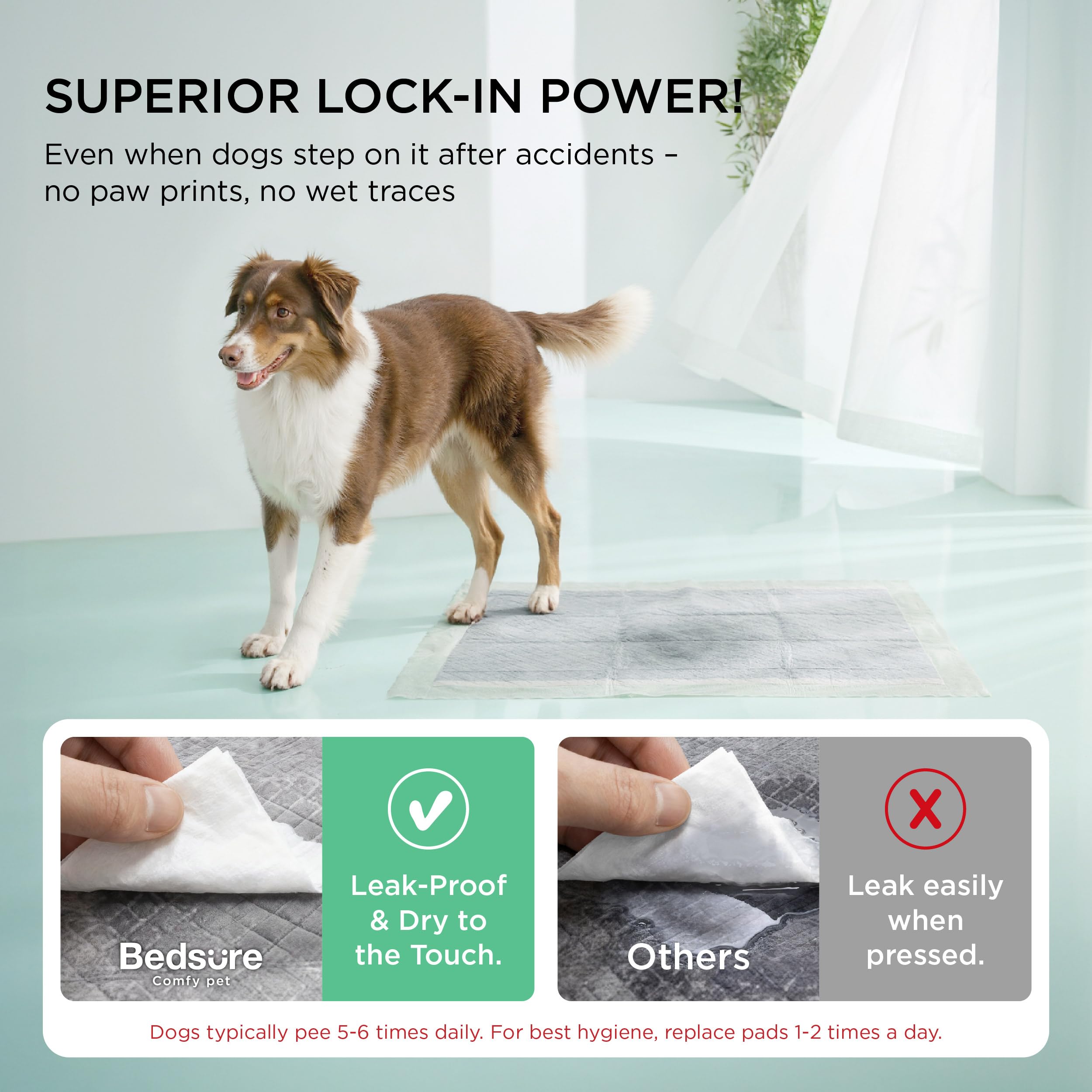 Bedsure activated carbon odor-control layer image highlighting fresher home environment