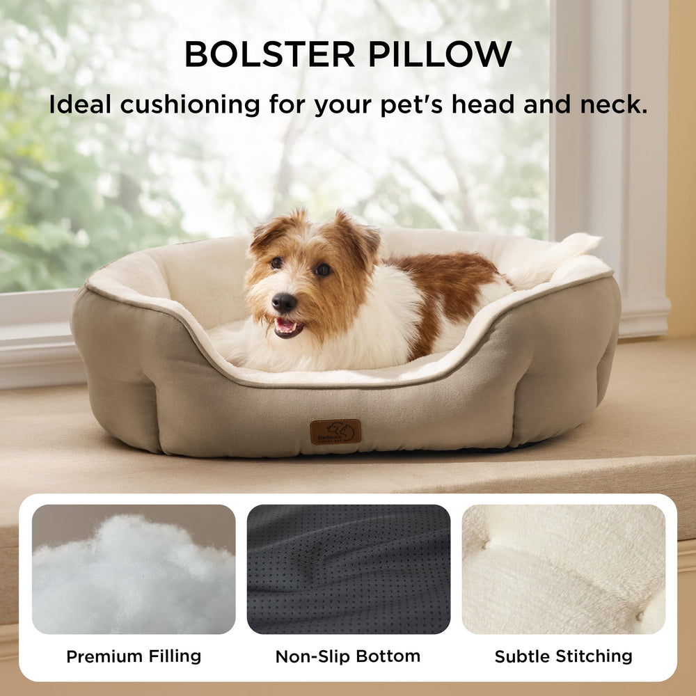 Bedsure donut bed showing anti-slip bottom for stable lounging