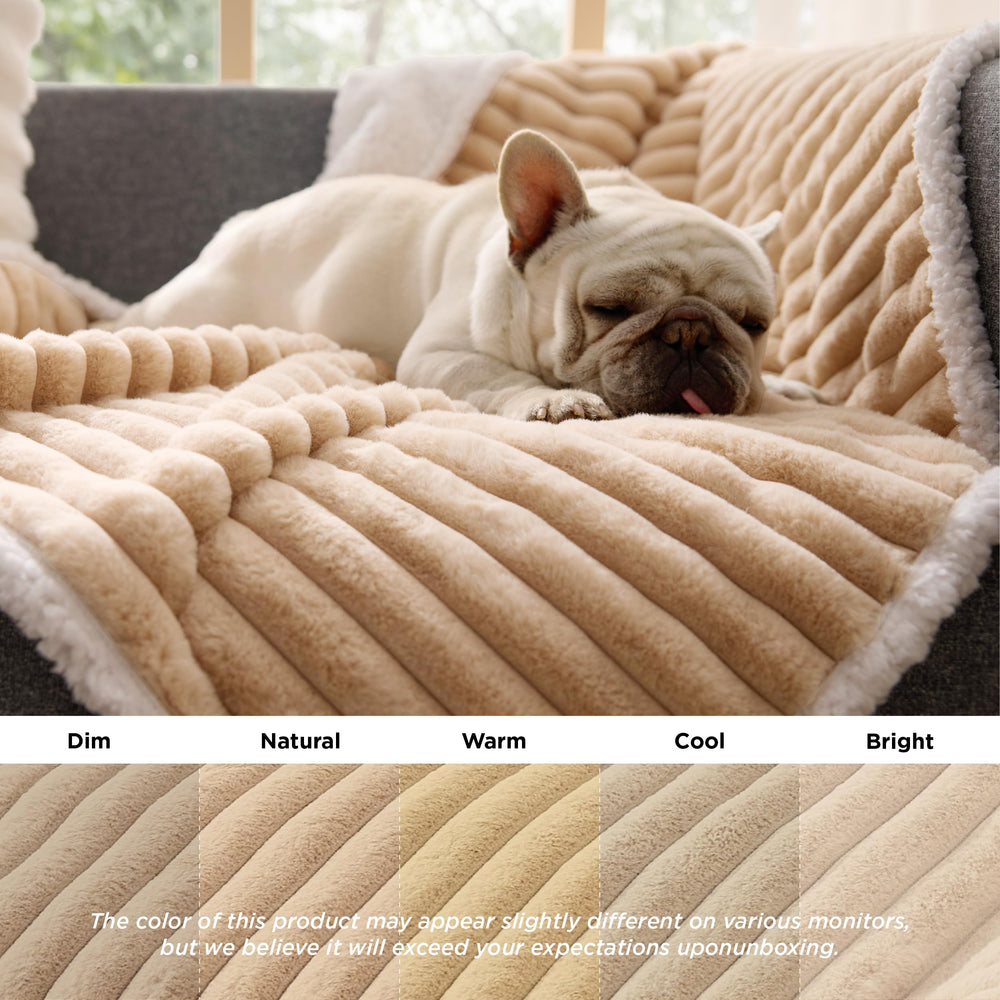 Bedsure easy-care instruction with cold wash and low-dry settings.