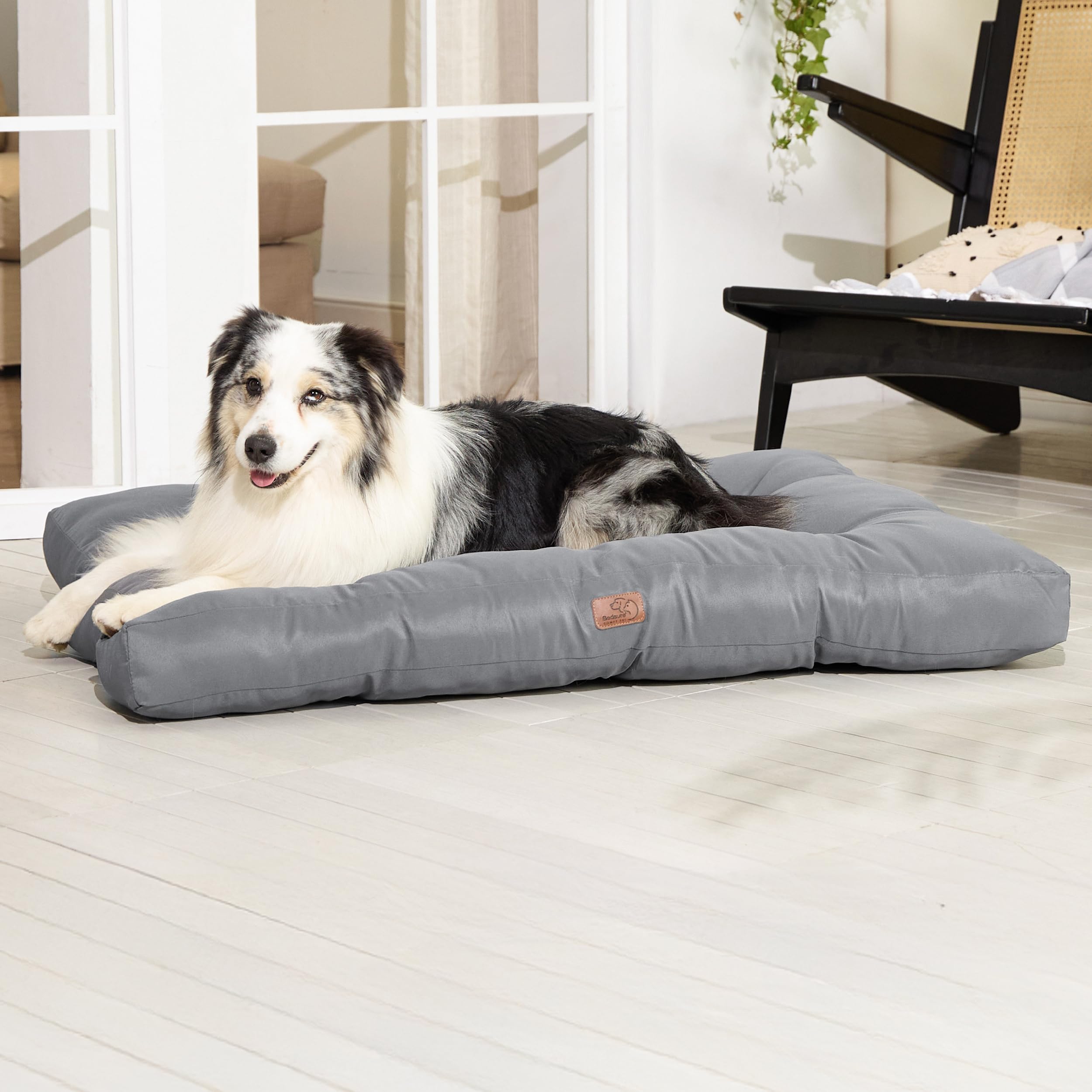 Bedsure 44x35x4 size fits XL to mid-size dogs for crate fit