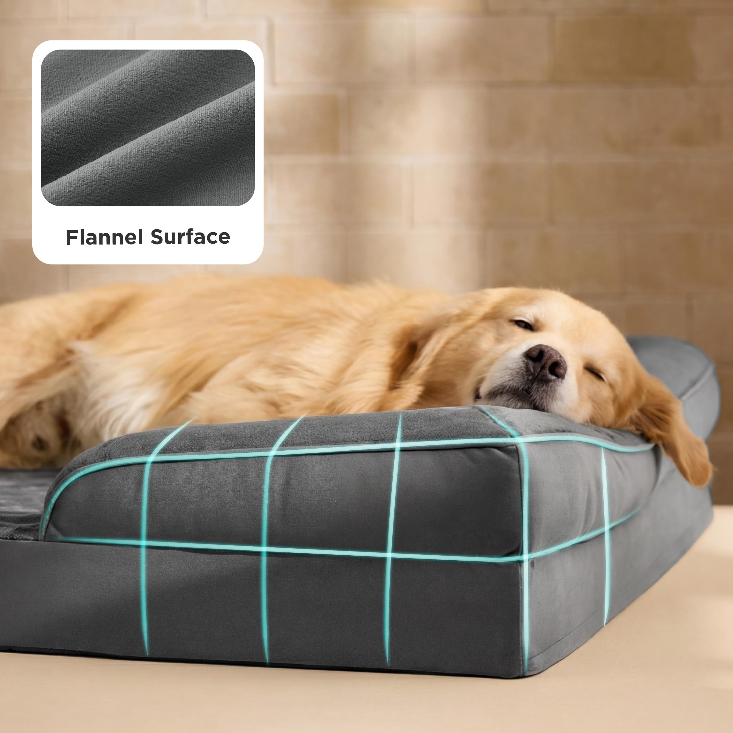 Bedsure velvety flannel fabric adds soothing comfort for peaceful lounging.