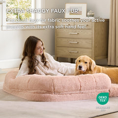 Bedsure bolster design provides head and neck support for restful snuggling.