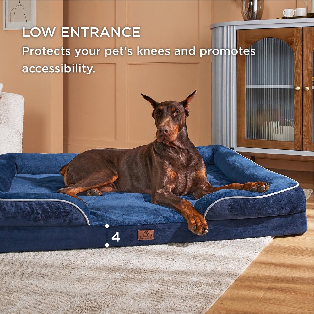 Bedsure four-sided bolster cushions offer head and neck support.