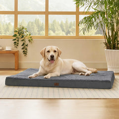 Bedsure Giant Dog Bed 53 by 36 inches with egg crate foam for joint support and comfort