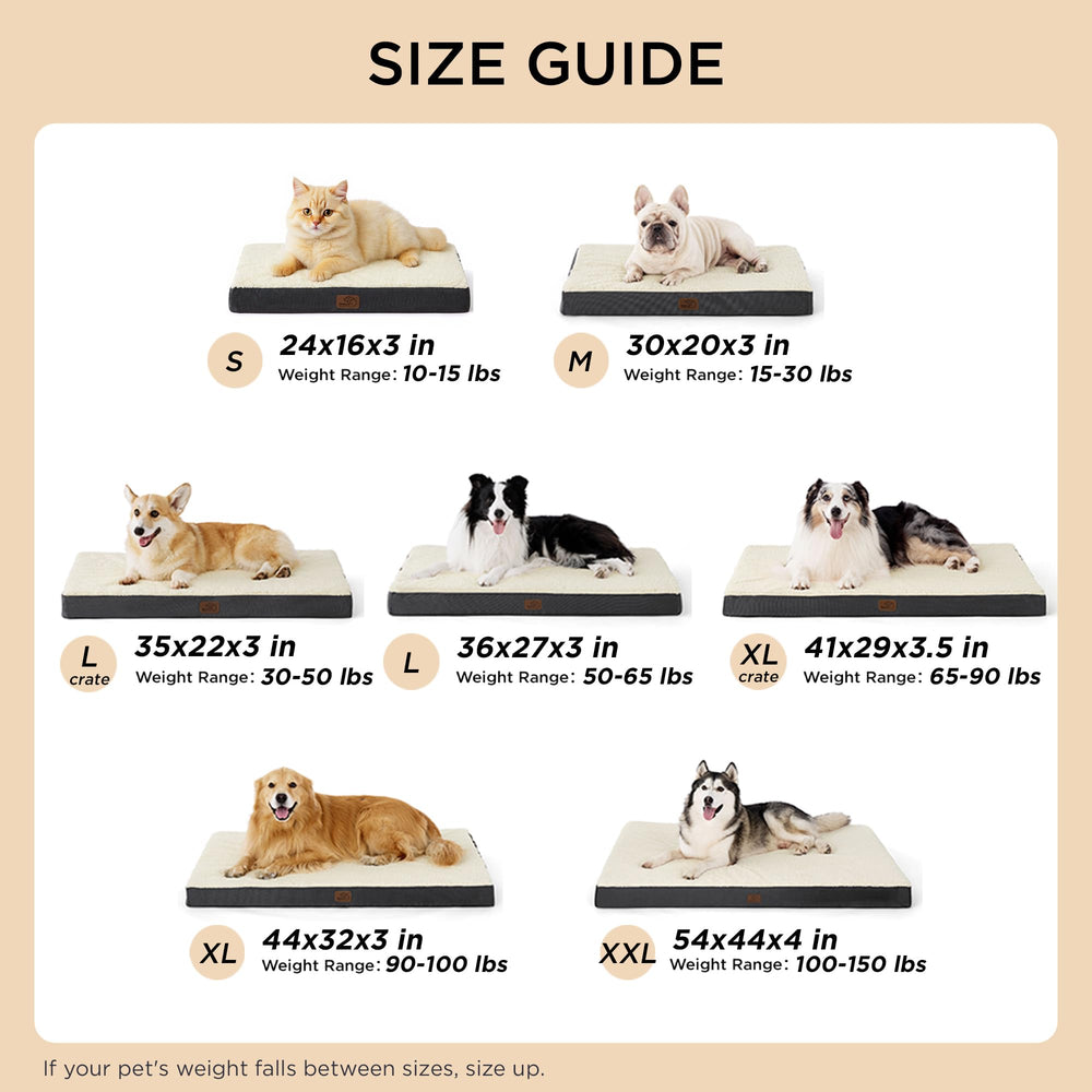 Bedsure giant dog bed label highlights CertiPUR-US foam and OEKO-TEX fabrics.