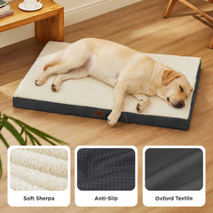 Bedsure giant dog bed CertiPUR foam for safe, durable support