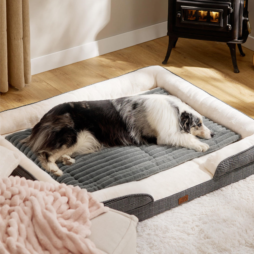 Bedsure grey self-warming bed complements spaces with reliable warmth