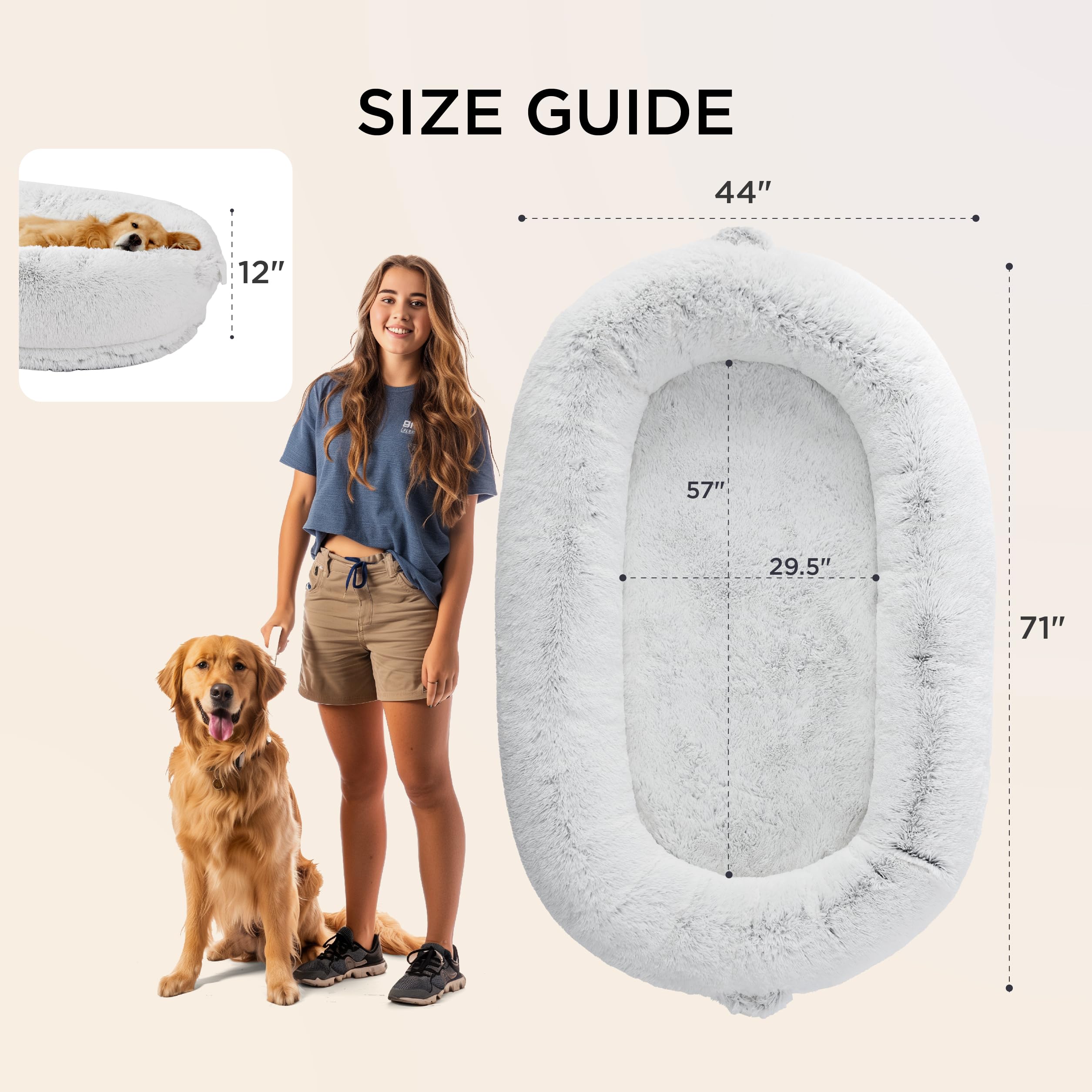 Bedsure non-slip base keeps the bed stable on various floors.